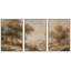 Sépia Woodland Horizon avec arbres et Rolling Hills - photos, impression sur toile encadrée 3 pièces-121090457-121090461
