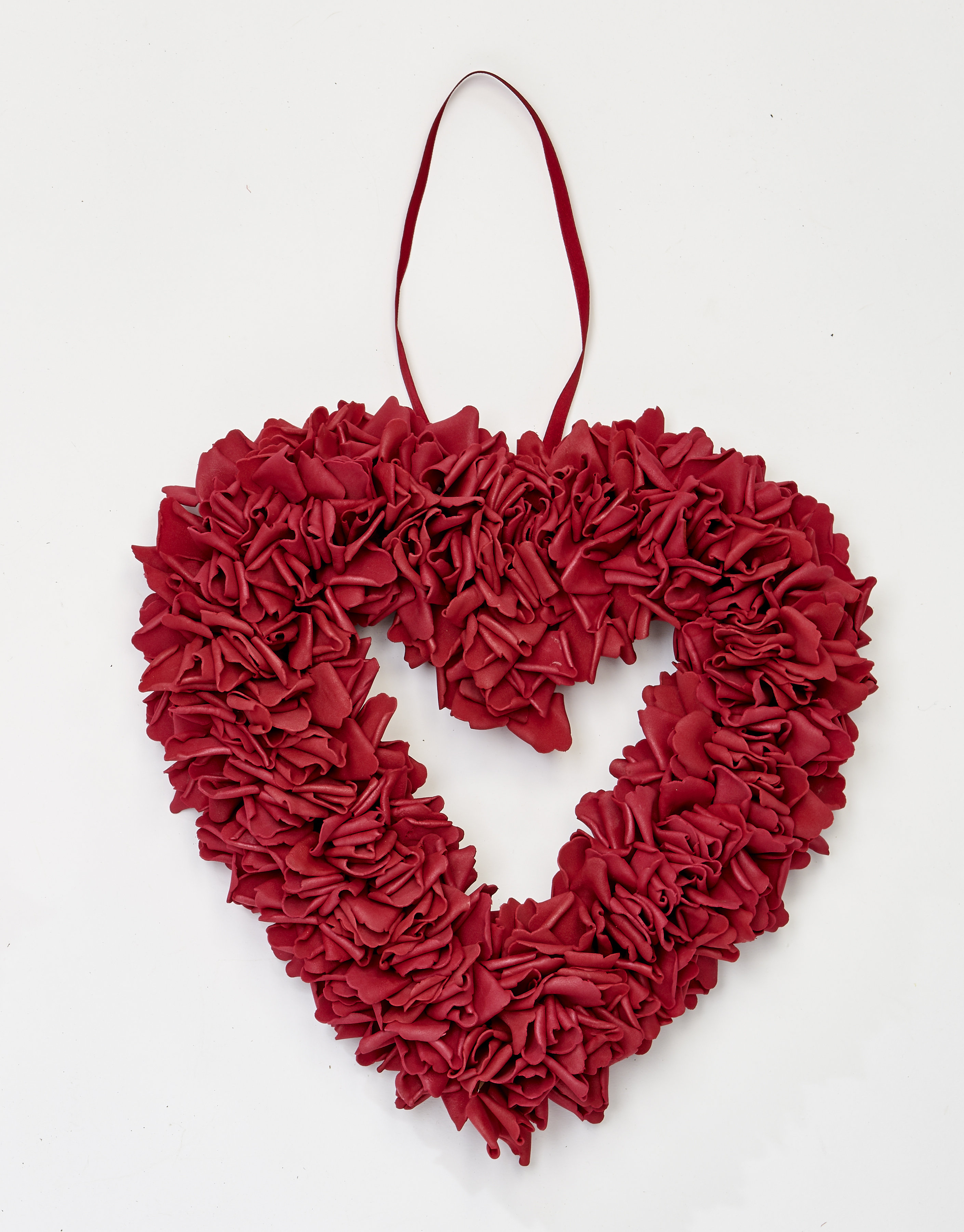 The Holiday Aisle® 13" Floral Heart Wreath & Reviews | Wayfair