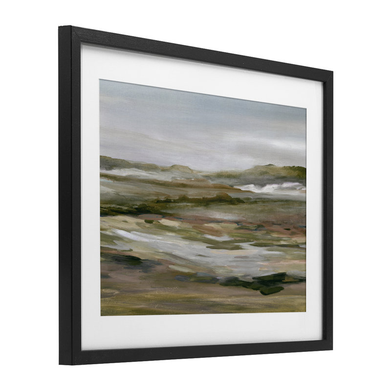 «Natural Meadow», reproduction d'art encadrée sous verre par Horizon, H 17 po x l 21 po, Cadre noir minuit sous verre