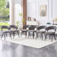 Ensemble de 2 chaises de salle à manger en velours avec pieds noirs, chaises d'appoint rembourrées modernes pour la salle à manger et la cuisine-94746919
