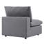 Canapé modulaire d'extérieur 5 pièces Commix Sunbrella par Modway-64320858
