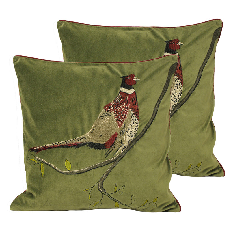 Square Cushion, Green