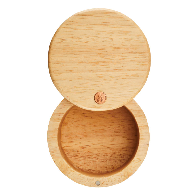 Pink Parawood Rectangular Salt and Spice Box with Lid