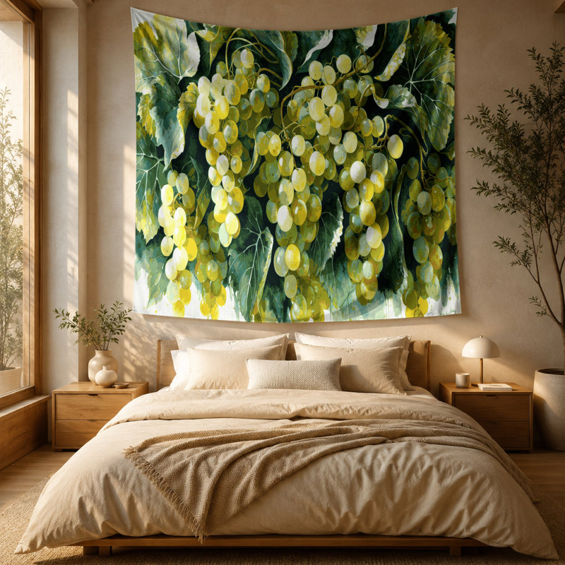 Tapisserie murale «Fruit Grape Thompson», 88 po x 104 po