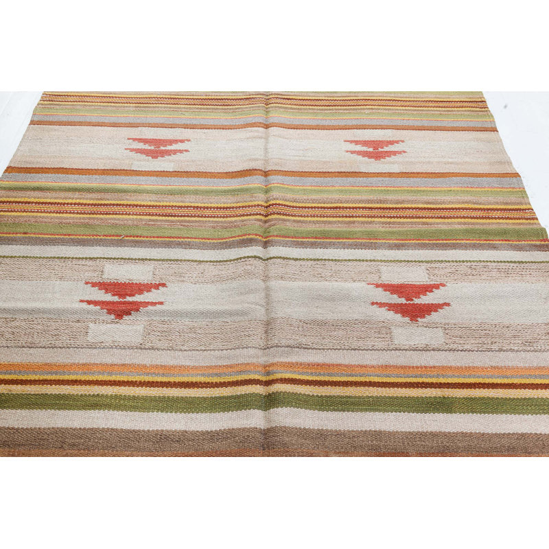 Vintage One-of-a-Kind Rectangle 5'2" X 7'10" Area Rug