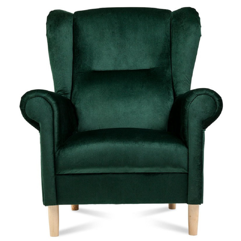 Tieton Upholstered Armchair, Green