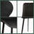 Modern Dining Chairs Set, Upholstered PU Leather Kitchen Side Chairs With Metal Legs-114193085
