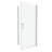 Universal Pivot Shower Door With 1 3/8" Adjustment - 1/4" Tempered Glass, Polished , #304 Stainless Steel Handle, Wall Channel, Easy Installation, Smooth System, Good Leakage, 28-29 Coverage-123108729
