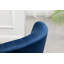 Fauteuil d'appoint contemporain en velours, bleu-85951476