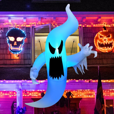 Fantôme gonflable suspendu 6 pi avec lumières DEL intégrées Halloween