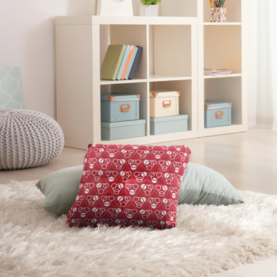 Classic Circles and Waves Floor Pillow