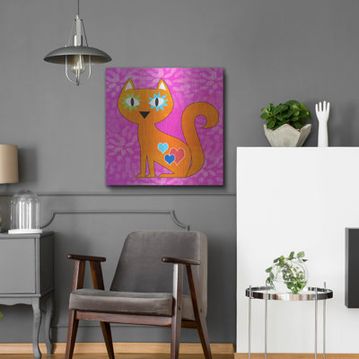 "Jour du chat mort" par Linda Woods, art mural en métal