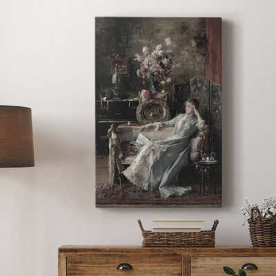Vintage Portrait Print XLV -Gallery Wrapped Cavas