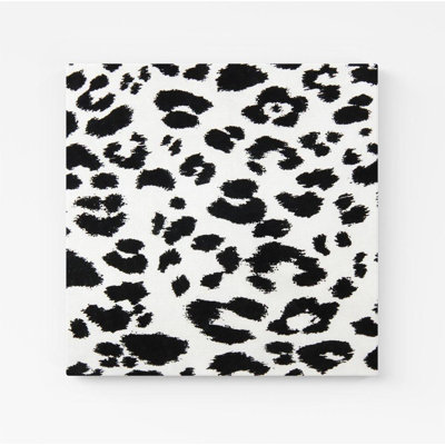 Black Leopard - Wrapped Canvas Print