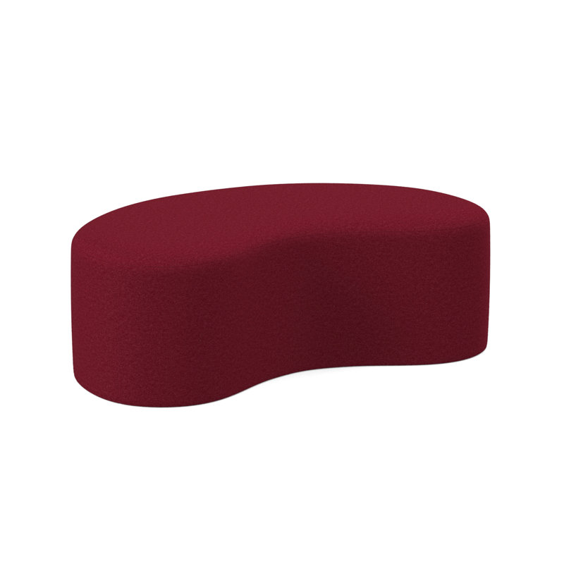 Repose-pieds de cocktail 51 po Balance, Mélange de polyester rouge à lèvres Margaret