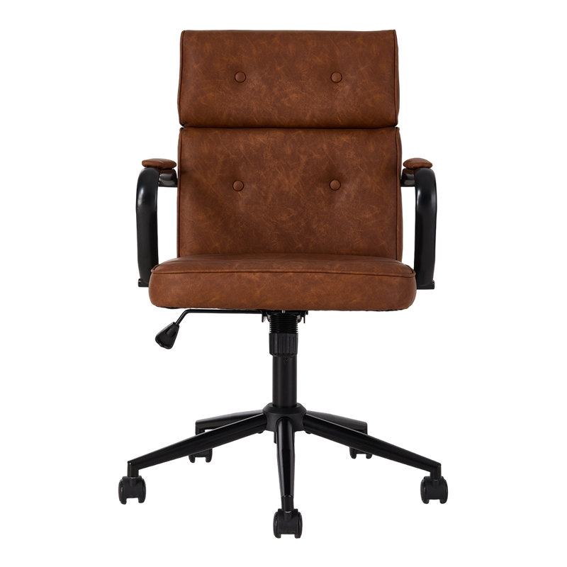 Chenille office chair, Brown