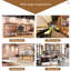 Table de comptoir moderne avec comptoir de réception moderne pour le hall d'entrée du bureau Espace de service à la clientèle du magasin de détail Aucun assemblage requis-1070555509
