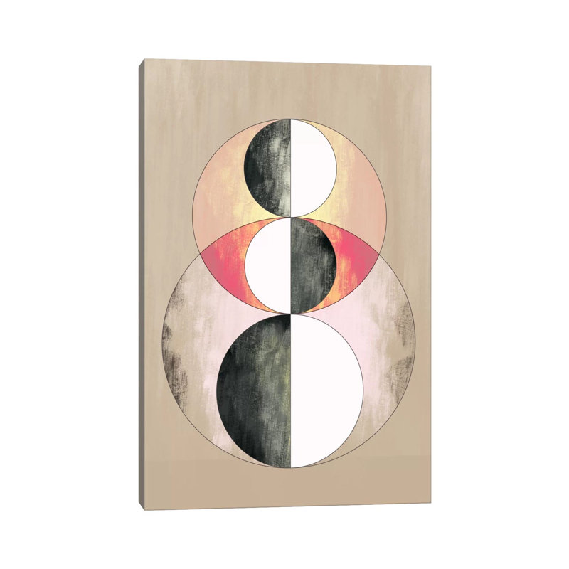 Modern Art - Geometric Prism (After Delaunay) - Wrapped Canvas Print, 30.48 cm H x 45.72 cm W