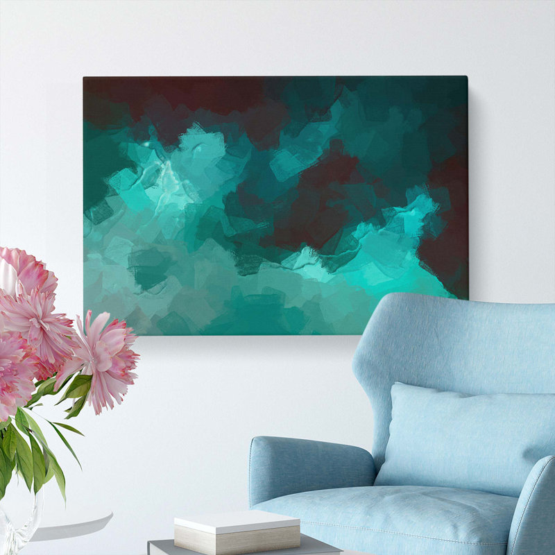 Moody Clouds In Abstract - Wrapped Canvas Painting, 35cm H x 50cm W x 3cm D