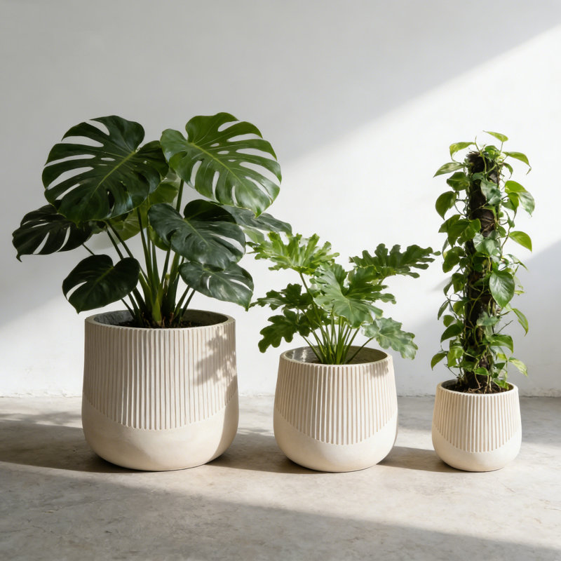 Large Outdoor Indoor Planter,Modern Design Planter for Home Garden Patio