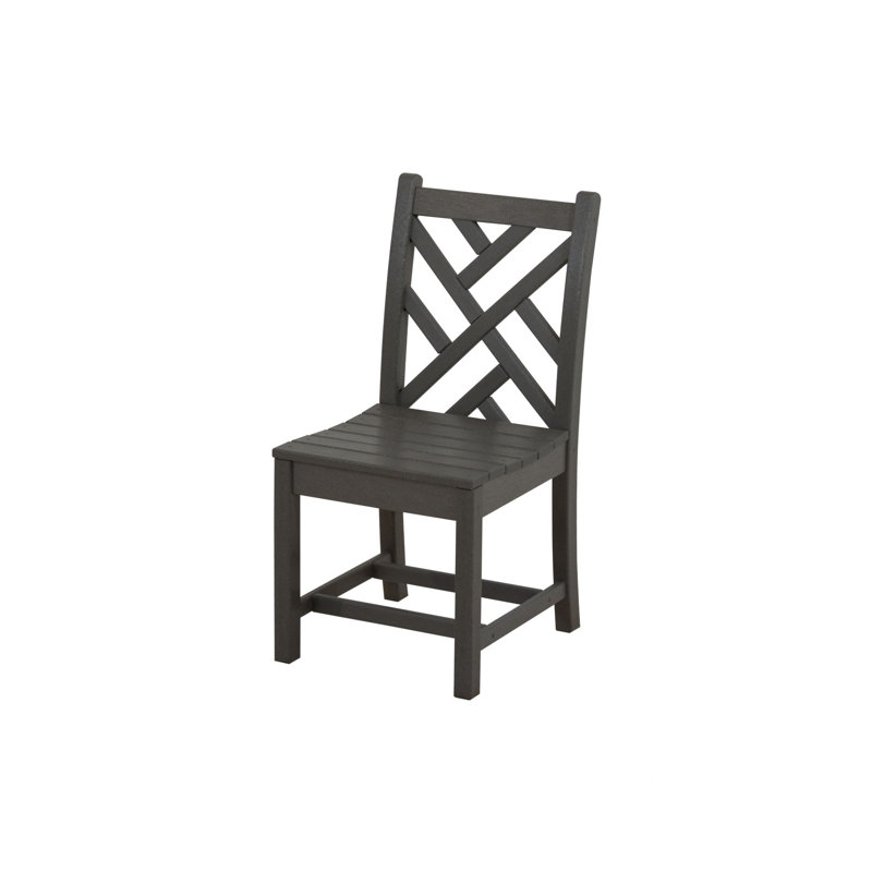 Lakeside POLYWOOD Chippendale Dining Side Chair, Slate Gray