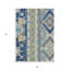 Tapis intérieur / extérieur bleu aztèque lavable 3 pi x 5 pi