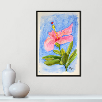 Fleur d'hibiscus rose par Mike Ragan