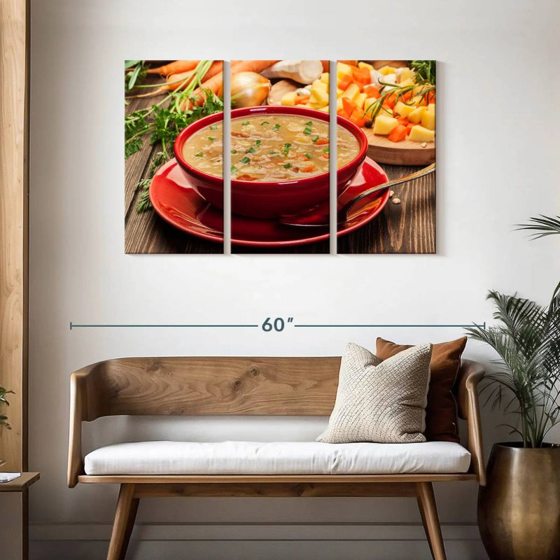 Soupe aux pois maison Yarlin, H 28 po x l 45 po