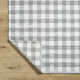 Lavande Plaid Wool Area Rug in Gray/White/Light Gray