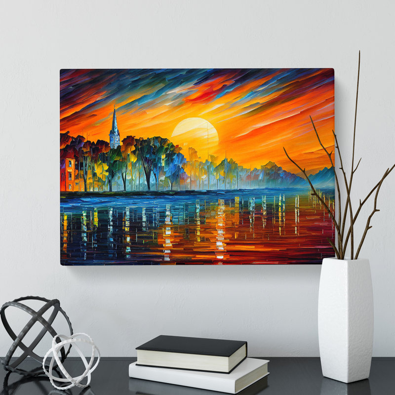 Glowing Sunrise Vol.3 - Wrapped Canvas, 50cm H x 76cm W x 3cm D