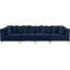 138" Velvet Square Arm Modular Sofa-87475419