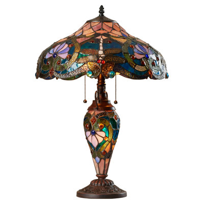 Bellard 24.5" Brown/Blue Table Lamp