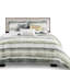 Courtepointe très grand / très grand avec imprimé jaune. Aquarelle rayée pour une chambre à coucher élégante. Microfibre douce et coussins décoratifs, très grand. Tranquille à imprimé paisible-124754851-124754849