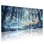 Enchanted Forest Art, reproduction d'art sur toile tendue sur toile, ensemble de 3, pour salon, chambre à coucher, décoration intérieure