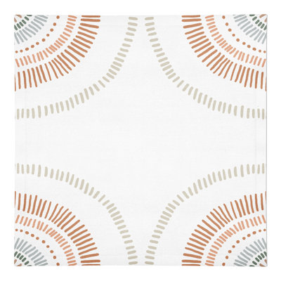 Serviette 10 po Fika Dashed Earth tons