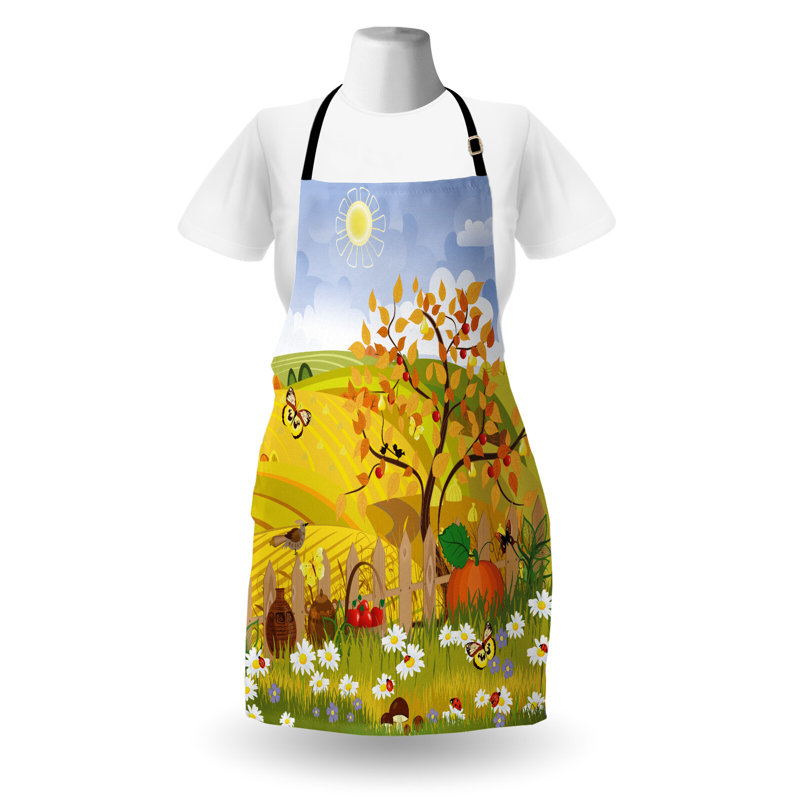 No Pattern Bib Apron
