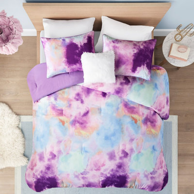 Édredon simple / simple TG avec motif Tie Dye