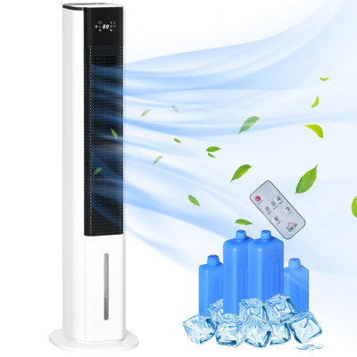 Refroidisseur par évaporation intérieur HomCom avec télécommande incluse