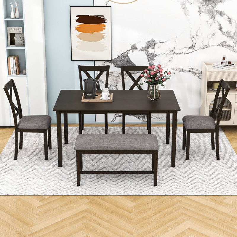 Ensemble repas pour 6 personnes Deshana, Espresso