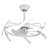 Ausable 24'' Futuristic UFO Design DIY Shapes Bladeless LED Ceiling Fan with Dimmable Lights and Remote-1503140022