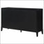 Commode 8 tiroirs Mason noir avec finition brossée et textures cannelées pour une élégance et un rangement modernes