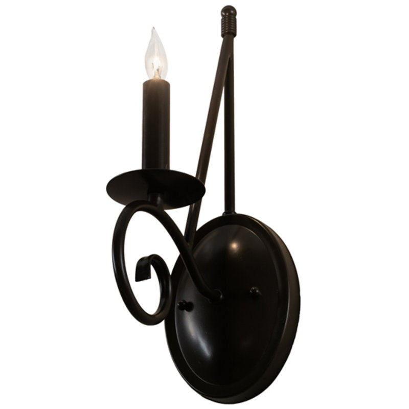 Estrella Steel Candle Wall Light