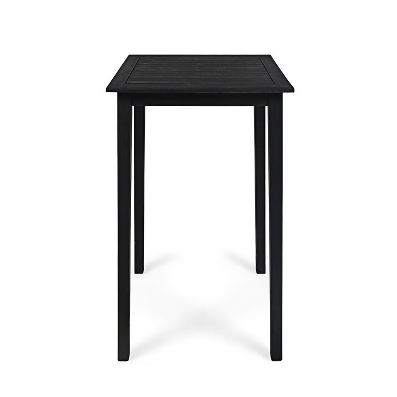 Outdoor Minimalist Wood Square Bar Table