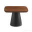 Ensemble de tables basses 2 pièces noyer et noir
