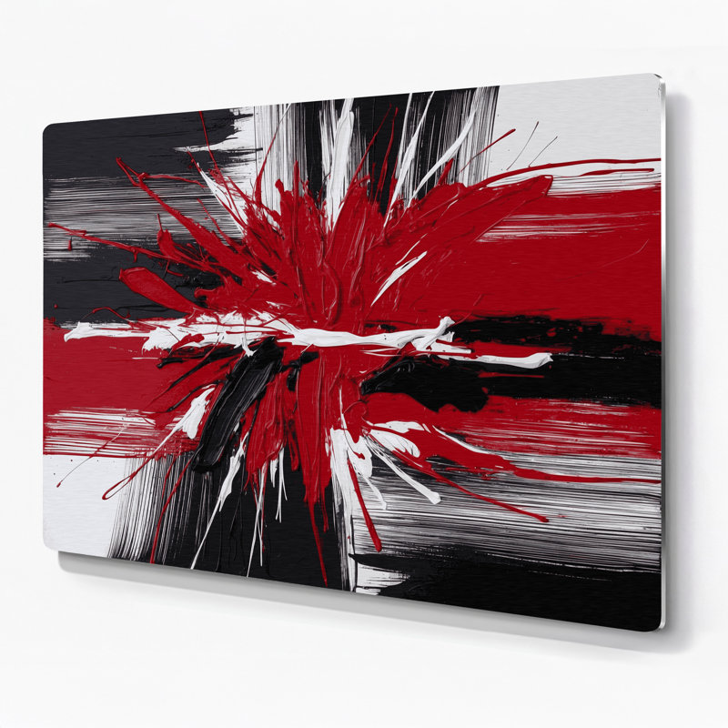 «Neo Expressionism 31», art mural en métal brun, H 12 po x l 18 po