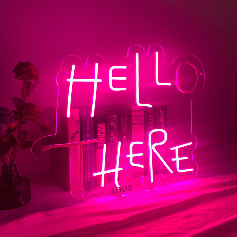 Hello There Hell Here 24" LED Neon Sign