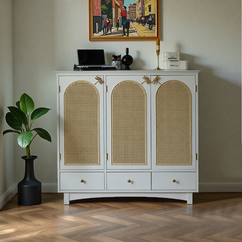 Armoire de rangement pour chaussures, Crème, crème