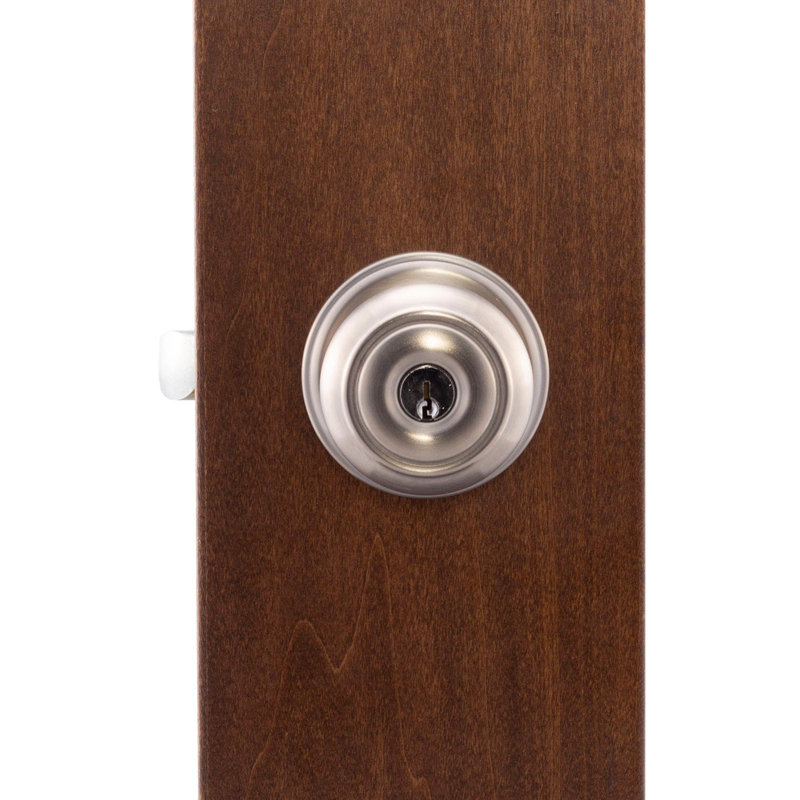 Bouton de porte Colonial, Acier inoxydable satiné