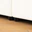 Canapé modulaire encastré en chenille blanc, 6 places-603629300