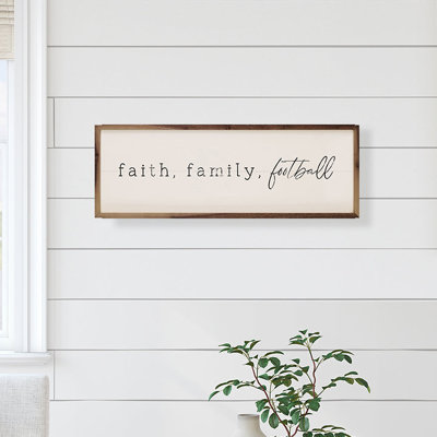 Faith Family Football White
